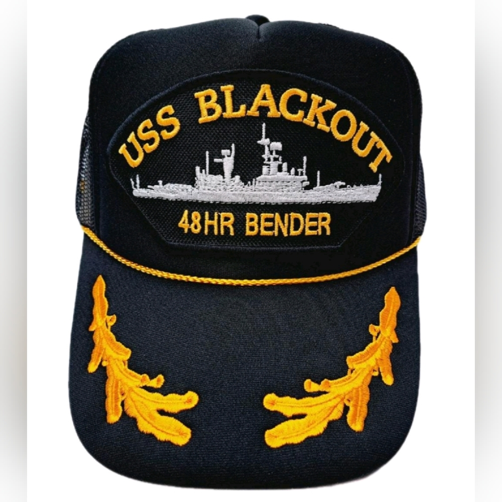 USS Blackout Party Animal Hat Retro Vintage Style American Patriotic Party 70s